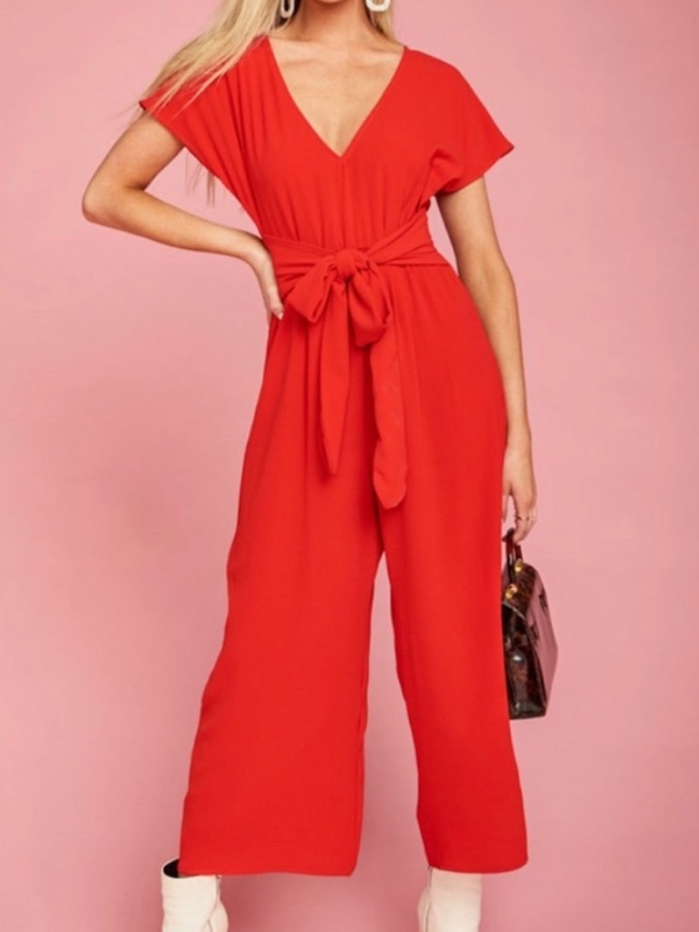 Show Me Your MuMu Red Alia Jumpsuit